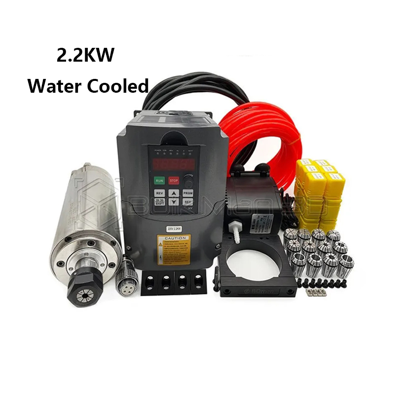 Er20 Collet Chuck Spindle Motor 220V - Высококачественный шпиндельный двигатель с водяным охлаждением