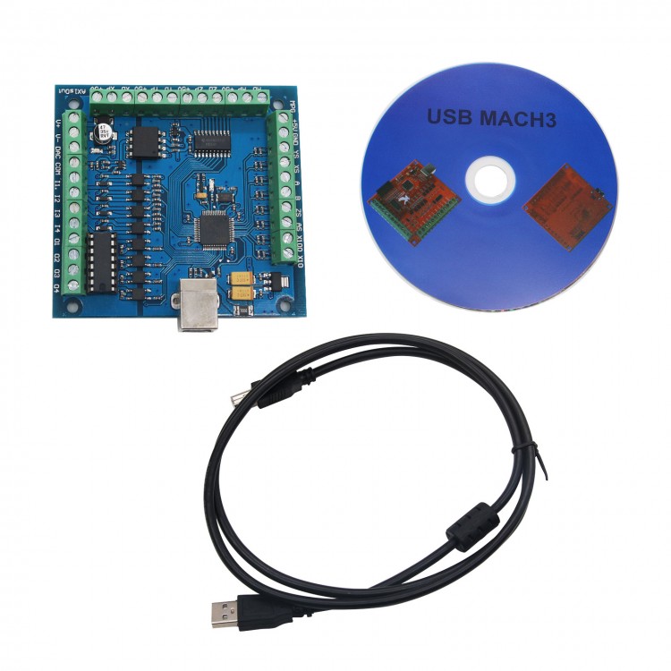 Контроллерная плата MACH3 с 4- – обзор и цена Mach3 Usb Cnc Controller 4 Axis 100Khz