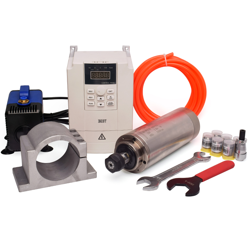Высокоскоростной шпиндель GDZ  – обзор и цена 2.2Kw Water Cooled Spindle Kit Vfd